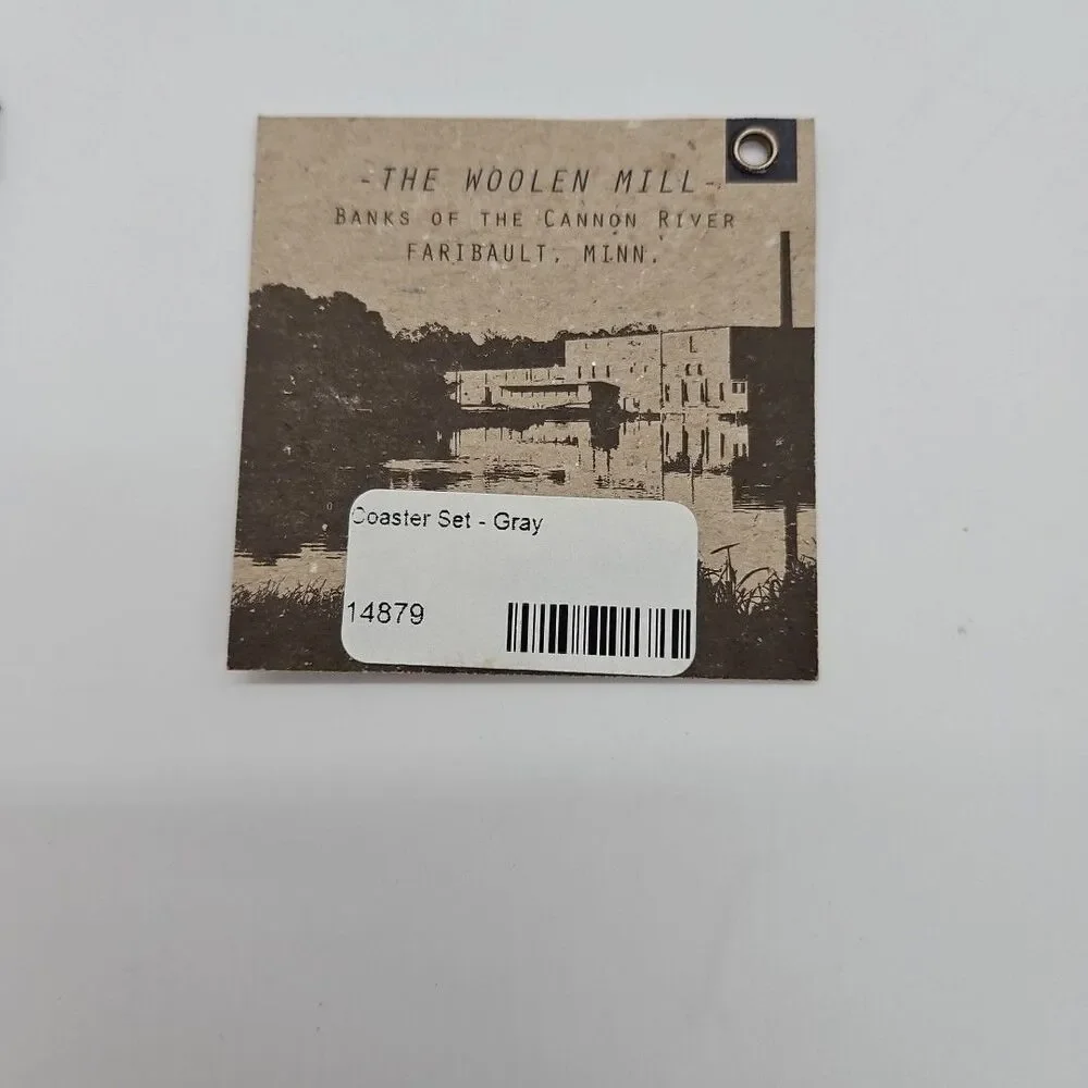 Grey Wool Coasters Set Of 8 The Woolen Mill USA